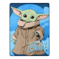 Disney Classic Star Wars Yoda Twin Plush Blanket 60/"x80/" Throw Bedding